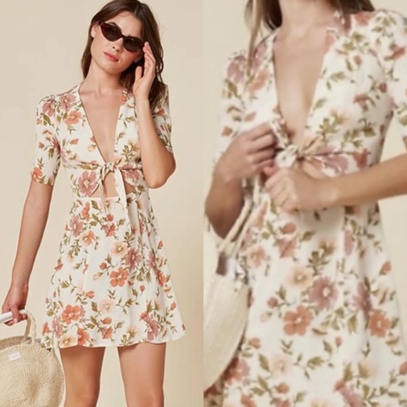 Reformation Dresses & Skirts - Reformation Grace floral mini vacation dress RETAIL 250